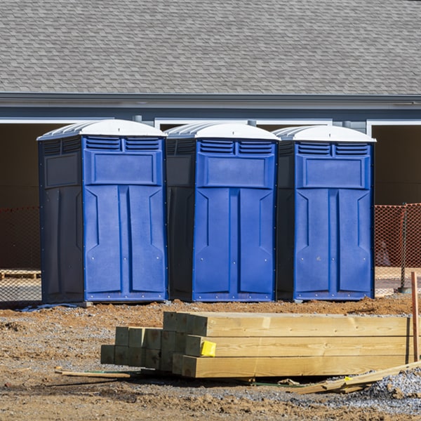 are there any restrictions on what items can be disposed of in the porta potties in Trent Woods NC